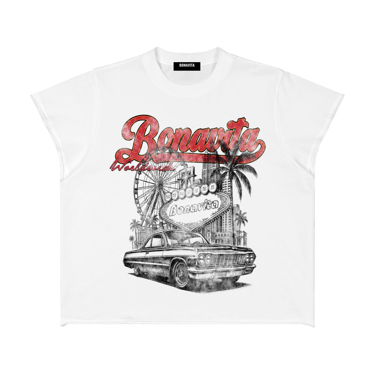 Las Vegas Logo Half Sleeve T-shirt
